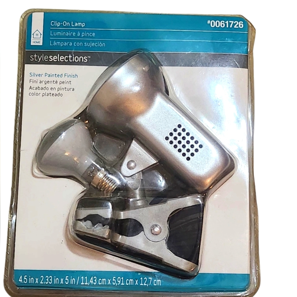 Silver Clip-On Lamp NIP
